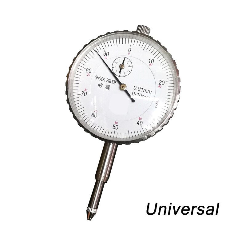 Accurate Dial Gauge Test Indicator Precision Metric with Dovetail Rails Mount 0-40-0 0.01mm Universal Measuring Instrument Tool: white