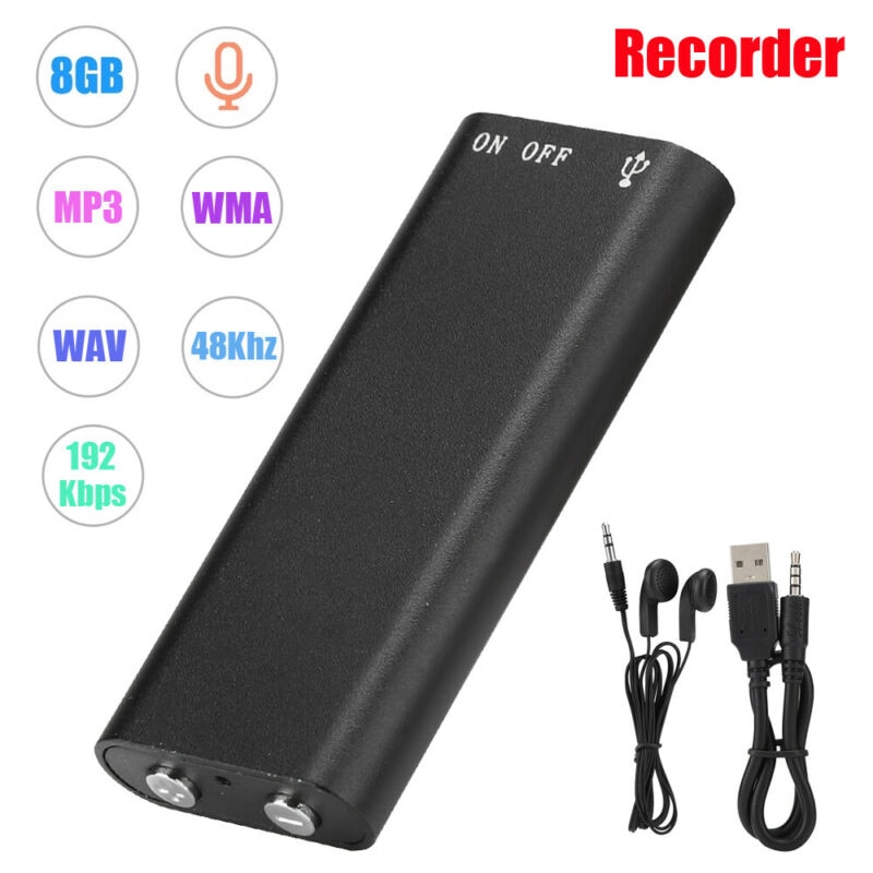 Mini Usb Pen Voice Recorder 8Gb Digitale Voice Recorder Met Mp3 Speler Opname Digitale Micro Audio Sound Opname Apparaat