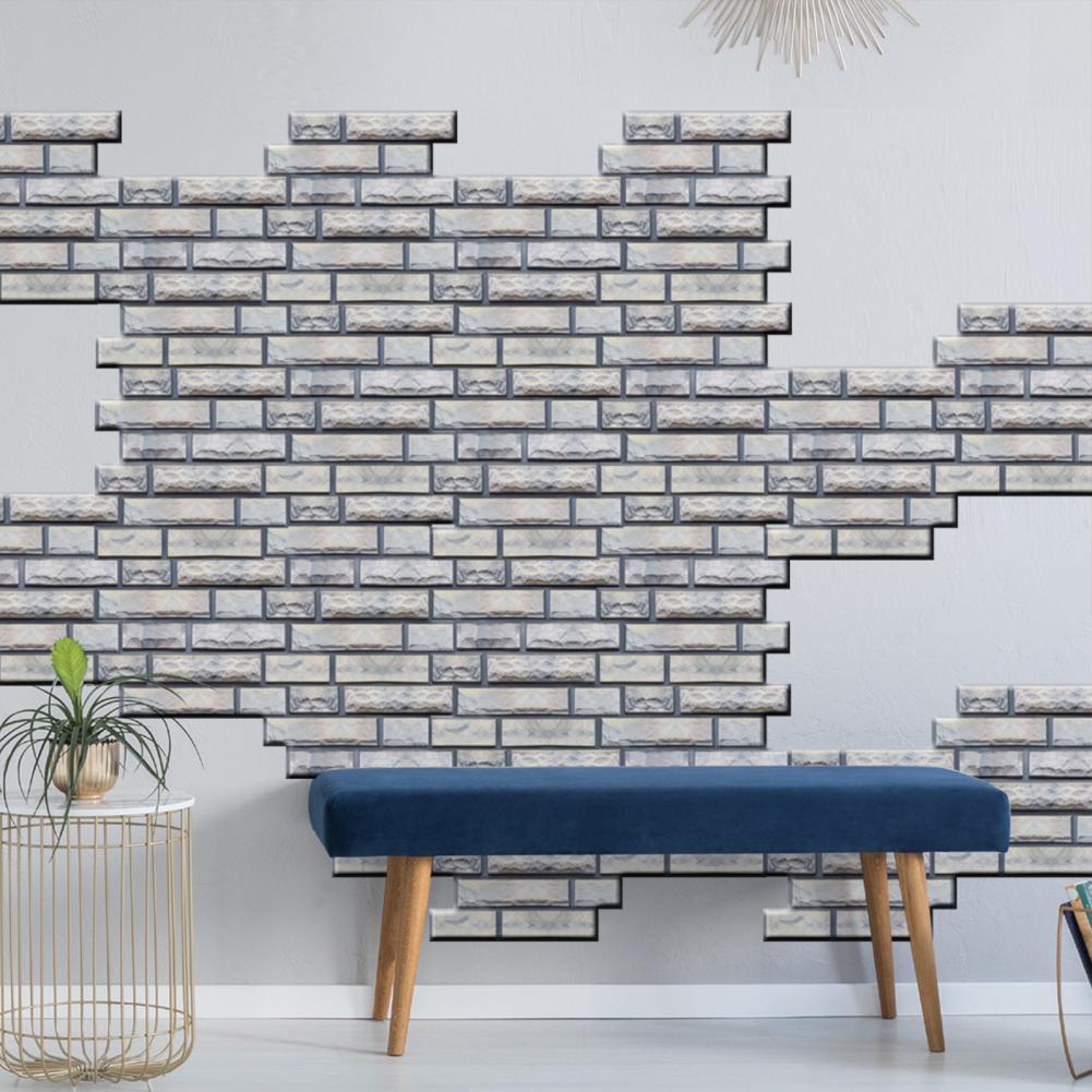 Stijl Sticker Sterke Kleverigheid Waterdichte Pvc Tegel Baksteen Sticker Decor Voor Thuis Kamer Muur Levert Accessoires