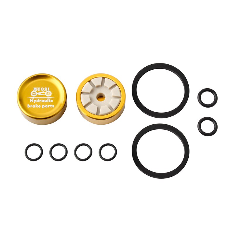 Muqzi 1 par mtb landsvägscykel hydraulisk bromsok kolv cykel skivbroms byta delar till shimano xt /m785/m8000/ slxm 675: Guld-