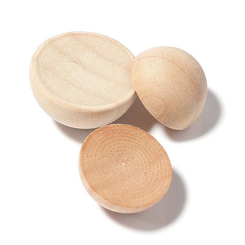 50/30pcs Wood Round Flatback Cabochon 10/12/15/20/25/30mm Wood Grain Frosted For DIY Jewelry Making Accessories