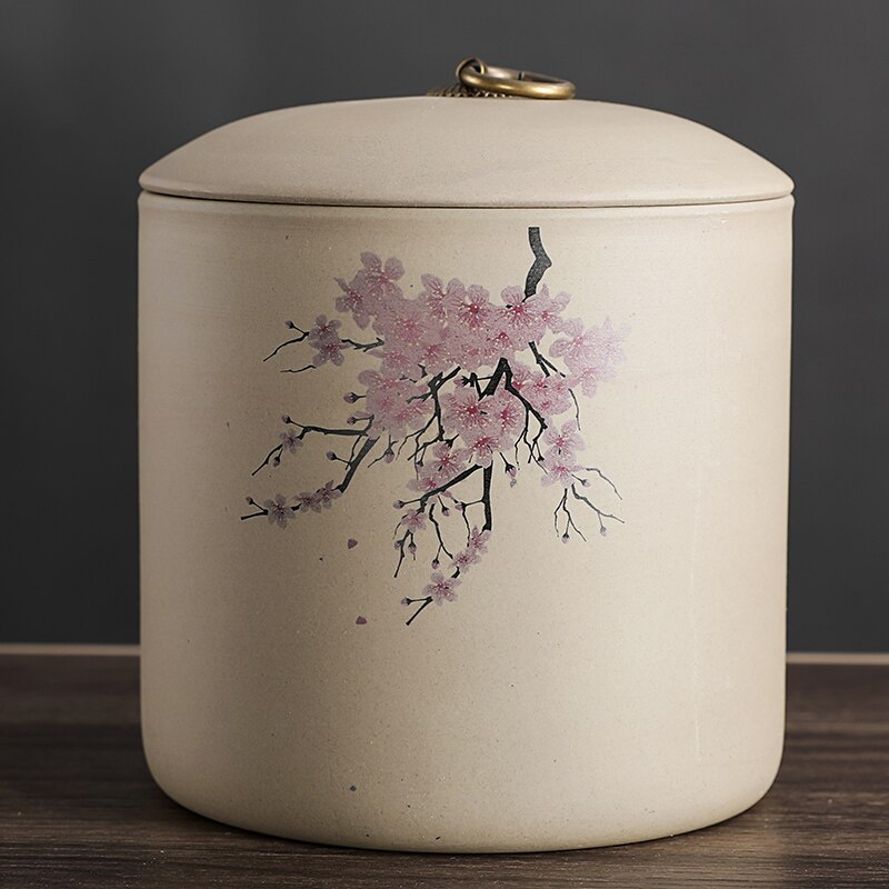 Canister Set Coffee Container Tea Organizer Tea Leaves Container Chinese Pickle Jar Caja Para Te Tea Caddy Ceramic AB50CY: E