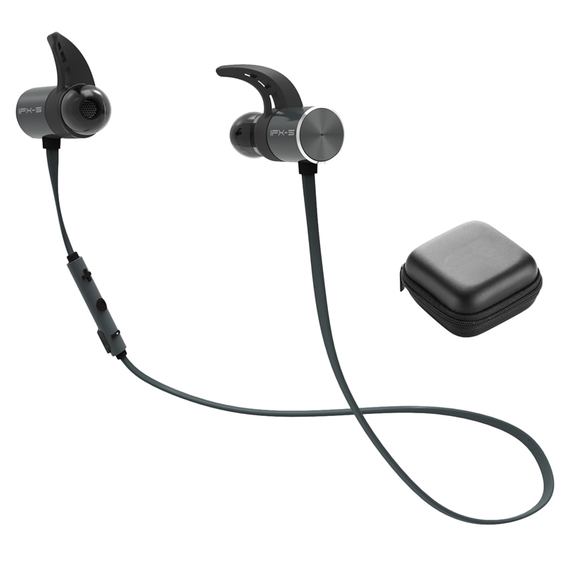 PLEXTONE BX343 auriculares Bluetooth, Bluetooth 4,1 deportes de succión magnética impermeable en el oído auriculares inalámbricos de doble batería: Default Title