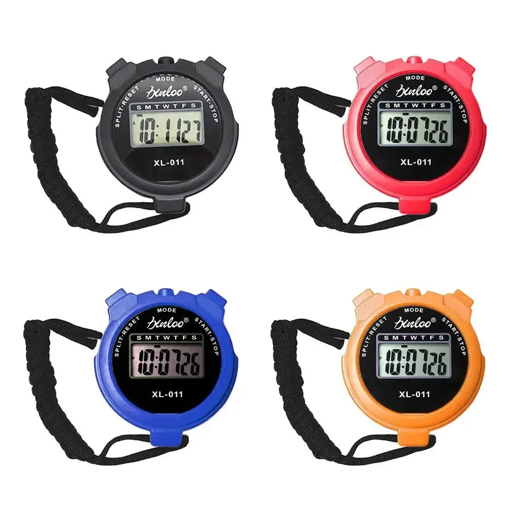 Cronómetro deportivo de mano multifuncional, pantalla Digital, contador de temporizador de Fitness