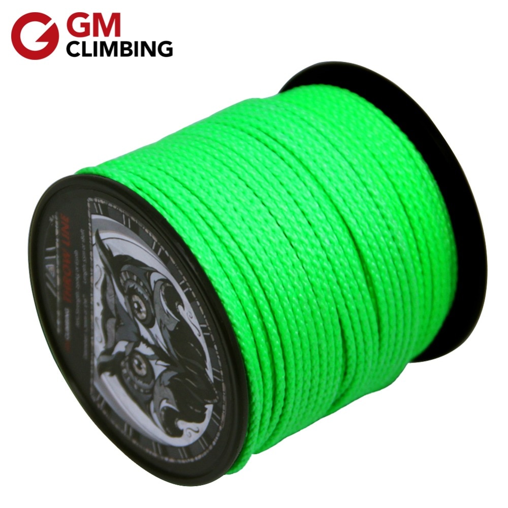 Tree Climbing Rope 180ft / 650lb Arborist Throw Line 1.7mm High Strength UHMWPE Tree Climbing Equipment Backpacking Hiking Cord