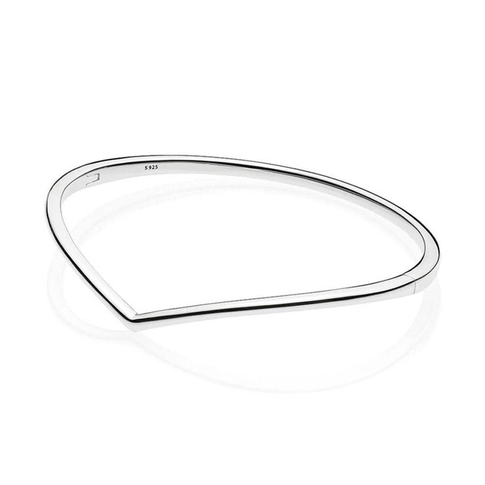 Pulsera de amor con nudo infinito para mujer, abalorio de 100% Plata de Ley 925 brillante, de joyería Original para mujer: 1 / 16 cm