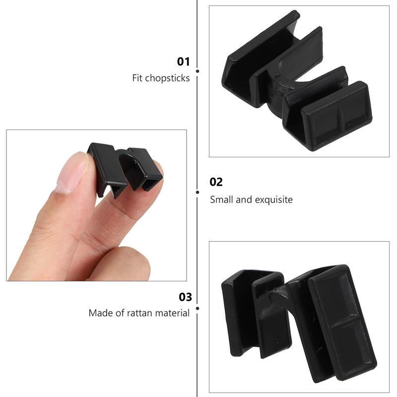 5pcs Plastic Chopstick Clips Reusable Chopsticks Aid Training Covers Holders Chopstick Holder Chop Stick Clamps