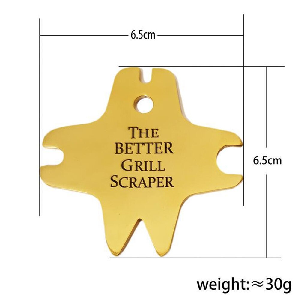 De Beter Grill Schraper Barbecue Schoonmaken Tool Rvs Cleaning Blade #60