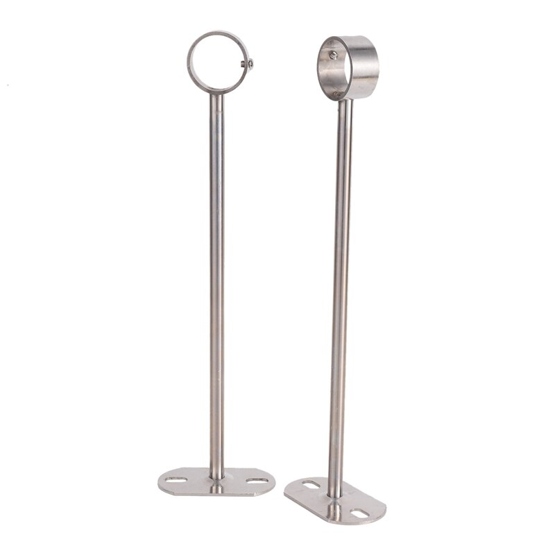 Plafond-Beugel, Garderobe Pijp Beugel, Garderobe Stang Hendel Ondersteuning Houder Pijp Flens Socket 2 Stuks