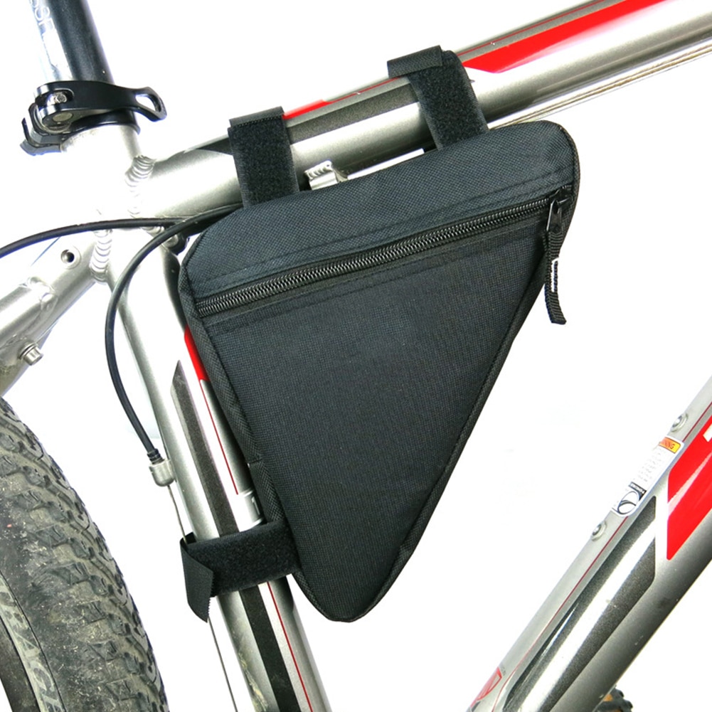 Mountainbike frontramme taske trekant taske slidbestandig holdbar mtb cykel top tube tasker pakke udendørs cykel tilbehør