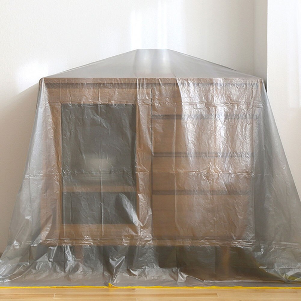 Extra Large Waterproof Sofa Cover Plastic Cloth Furniture Protector Dust Cover Bed Sofa Table Chair Dust Proof Chair Cover