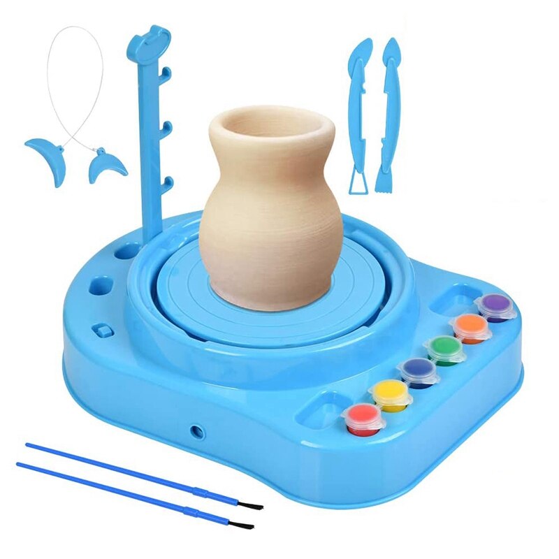 Clay Pottery Wheel Craft Kit Ceramic Machine Without Clay for Kids and Beginners: Default Title