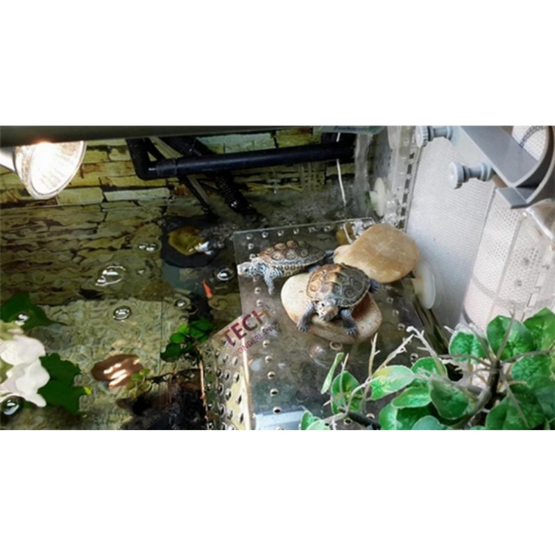 Acrylic hanging Turtle Floating Island Aquarium Decoration The Tortoise Roof Terrace Aquarium Accessories