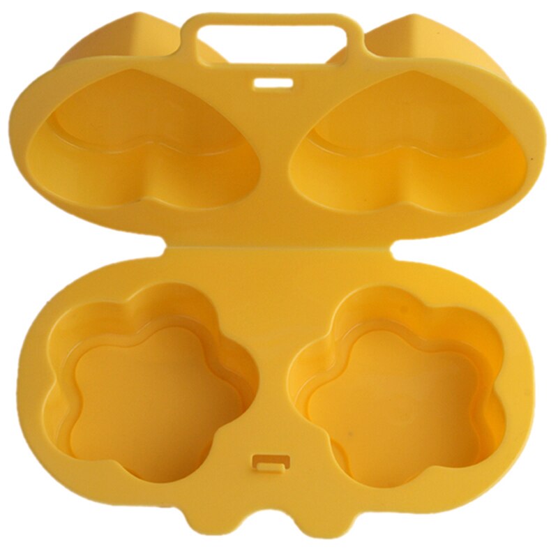 flor y en forma de corazón de microondas huevo moldes para cocina huevo vapor perfecto para Muffin inglés sándwich de huevo