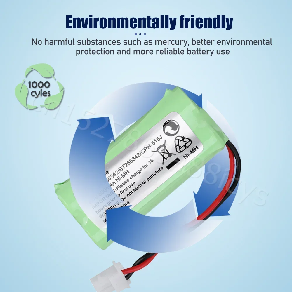 BT-166342 2.4V 800mAh AAA Ni-MH Rechargeable Battery For Cordless Phone Batteries BT166342 166342 BT-266342 BT183342 BT283342