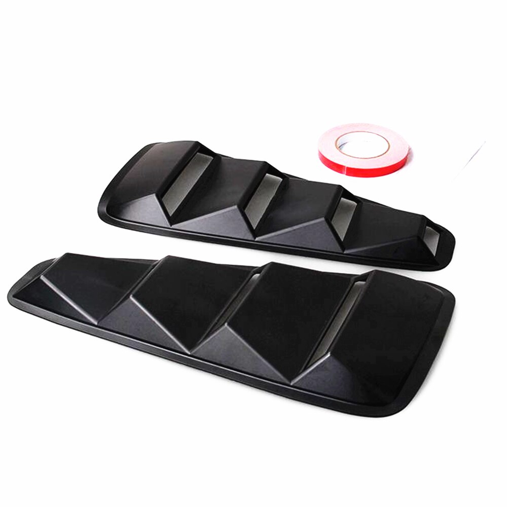 For 05-14 ford mustang biltilbehør sidevindusventil scoop lameldeksel trim klistremerke abs deflektor ventil