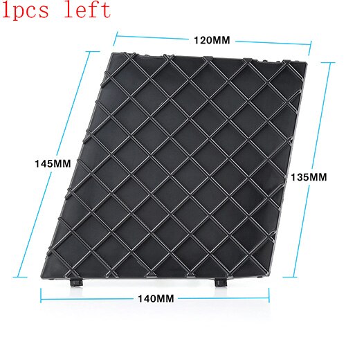 Black Front Bumper Lower Mesh Grill Trim Cover Pair Left Right For BMW E60 E61 M Exterior Car Accessories Replacement Parts: Deep Green