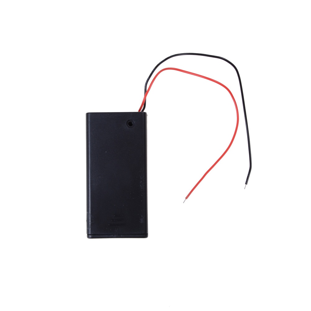 Zwart 9V Batterij Houder Met Aan/Uit Schakelaar 9 Volt Box Pack Power Toggle 1Pcs