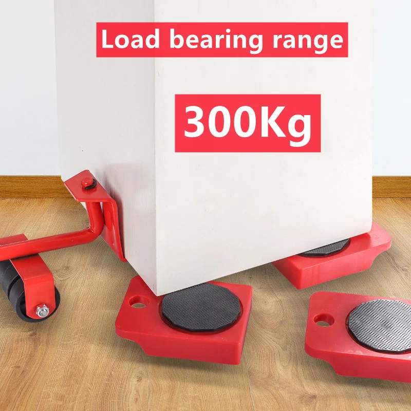 Juego de mudanzas de muebles multiusos: rodillos resistentes de 2/4/5 piezas para mover y levantar sin esfuerzo