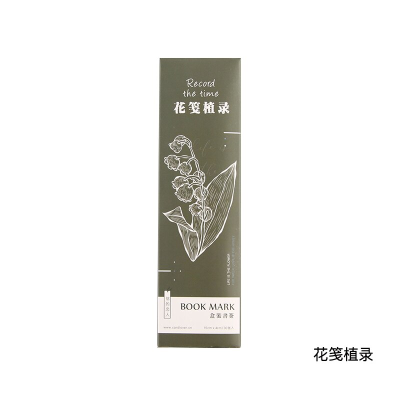 30pcs / 1lot Sakura flying series Paper bookmarks message Cards bookmark for books/Share/book markers/stationery: Huajianzhilu