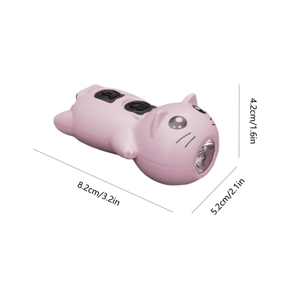Cycle Headlights Cat Cycling Flashlight Rechargeable Electric Cycle Light Bright Cycling Safety Light With Horn Waterproof For: Pink