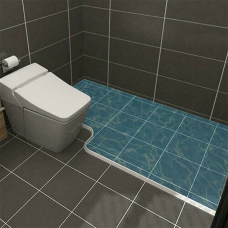 Collapsible Water Retaining Strip Shower Threshold Dam Silicone Shower Barrier Water Stopper Retaining Strips Shower Silicone