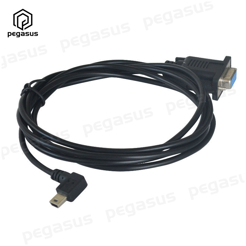 Câble adaptateur RS232 DB9 femelle vers USB Mini 5 broches mâle, 1.8M, 6 pieds