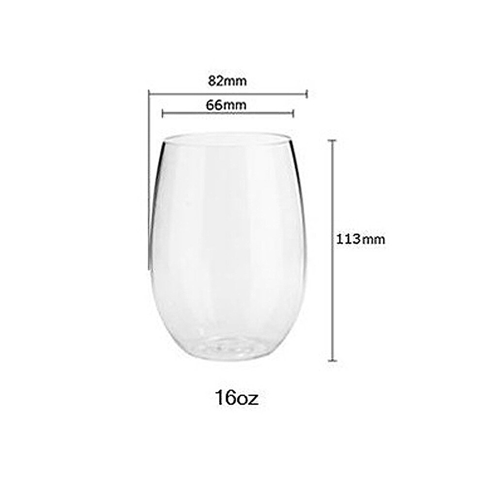 2 Stks/partijen 450Ml Onbreekbaar Cup Hoge Capaciteit Transparante Plastic Tritan Sap Melk Water Cup