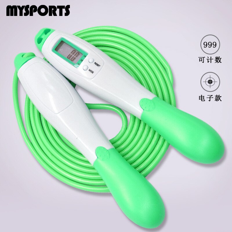 Springtouw Volwassen Teller Fitness Vrouwelijke Jonge Student Kinderen De Academische Test Voor De Junior High School Studenten Beroep: 513A Green Electronic Counting Jump Rope