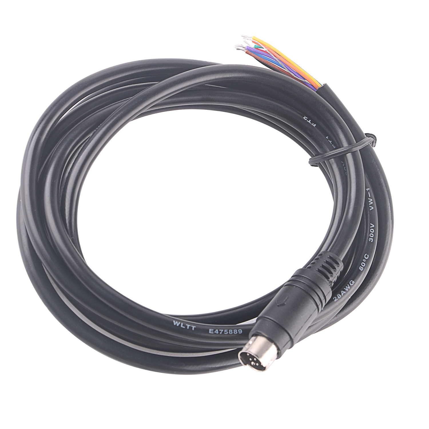 Mini DIN 8 pin Male MD8 to Wire End Connecter Adapter Cable