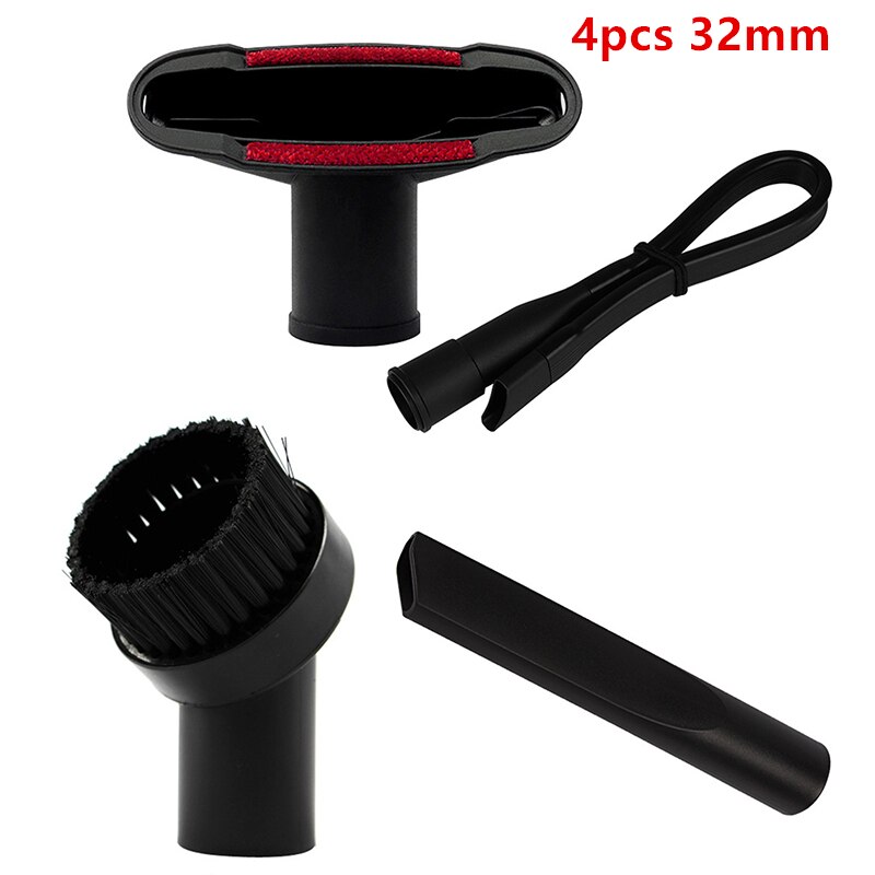 For 32mm 35mm Vacuum Hoover Cleaner Dusting Brush Crevice Nozzle Stair Tool Kit PP Hair Brush Horse Hair Round Brushes Adapter: D