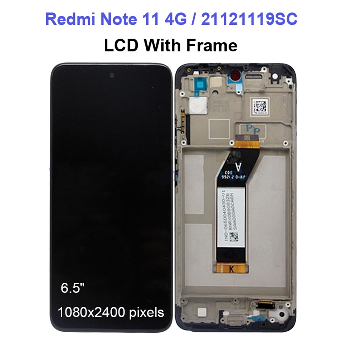 Original For Xiaomi Redmi Note 11 4G 5G LCD Display Touch Screen Replacement Digitizer For Redmi Note11 2201117TG 21091116AC LCD: Note11 4G With Frame