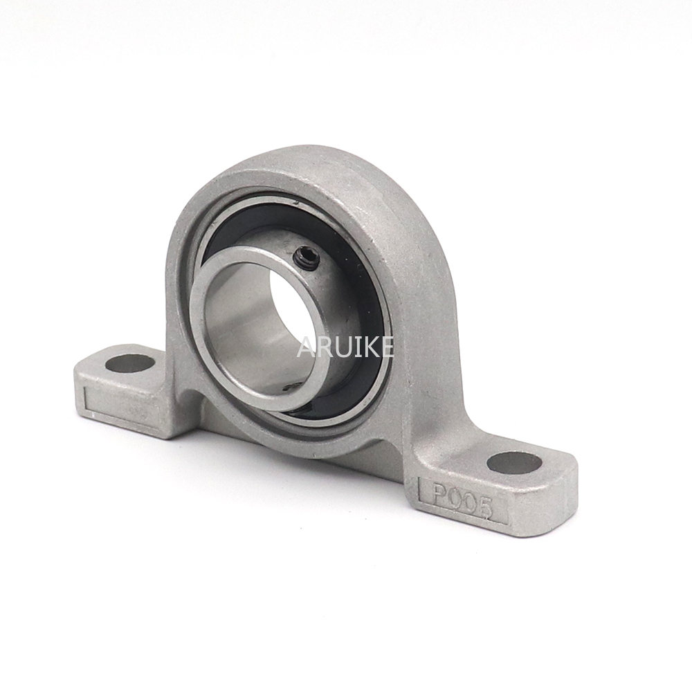 2 Stuks 25Mm KP005 Lager Insert As Ondersteuning Sferische Roller Zinklegering Gemonteerde S Kussen Blok Behuizing