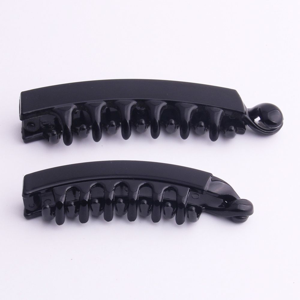 1 Pc plastikowe szpilki czarne bananowe spinki robić włosów stałe kobiety panie spinki robić włosów DIY szpilki narzędzia robić makijażu moda nakrycia głowy dla kobiet dziewczyna