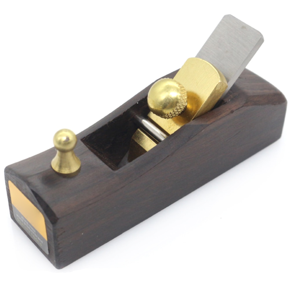Mini træ håndplan ibenholt træbearbejdningsværktøj holdbart vinkelplan luthier værktøj violinfremstilling tømrerværktøj