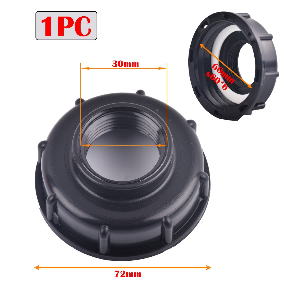 1/2" 3/4" 1" Female Thread IBC Tank Adapter Water Tap Connectors Valve Replacement Fittings Garden Agriculture Irrigation Tools: C