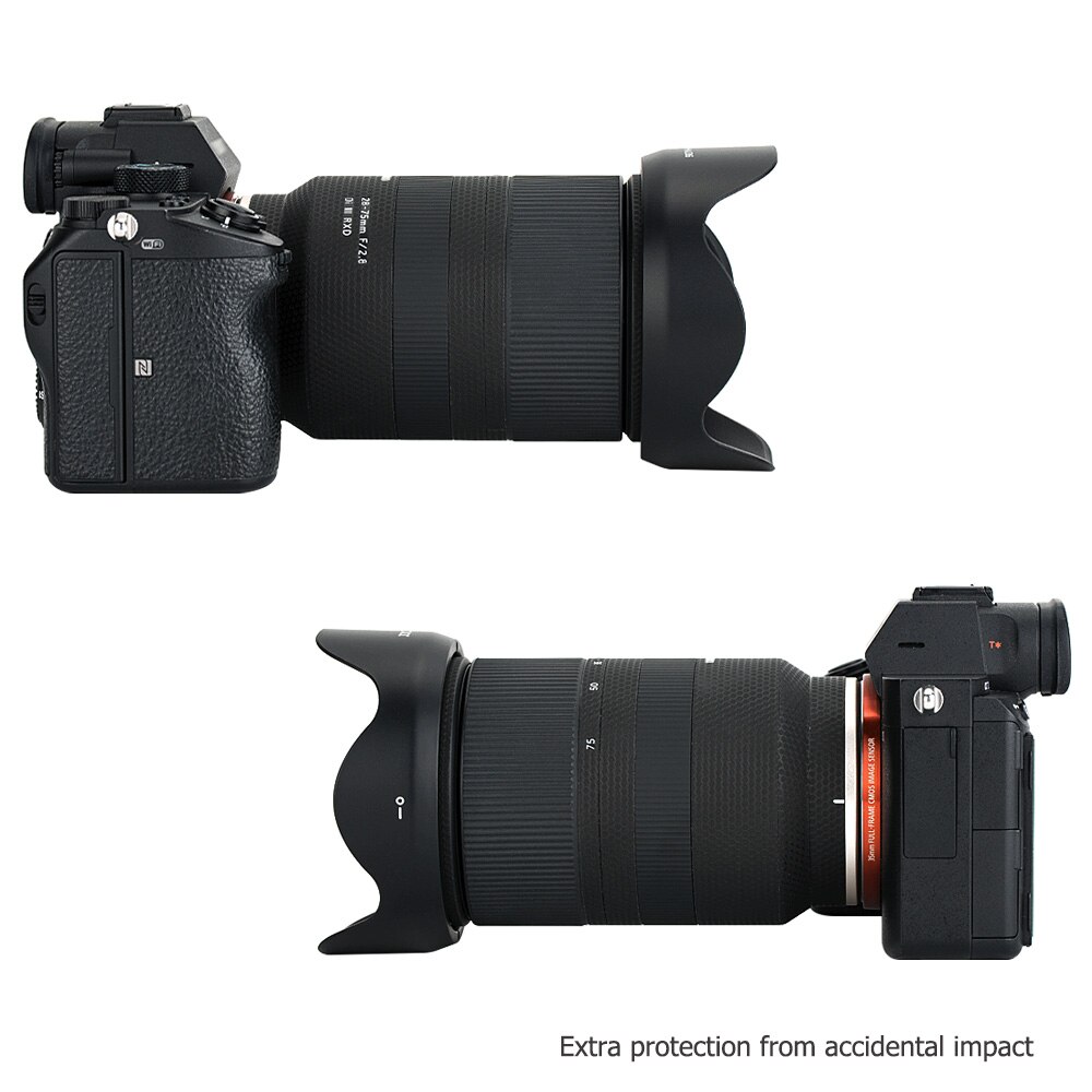 JJC Reversible Petal Style Bayonet Lens Hood for Tamron 28-75mm f/2.8 Di III RXD Lens A036 Model Replaces Tamron HA036 Lens Hood