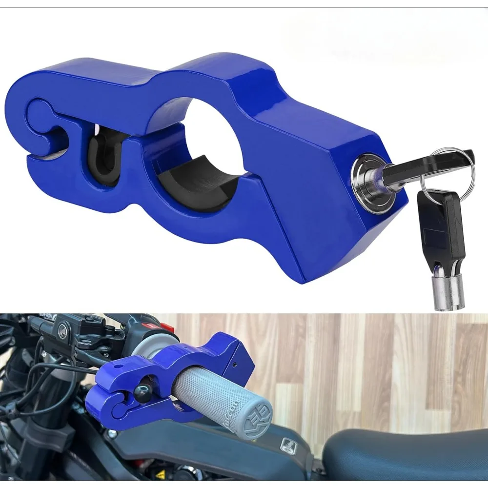 Verrou de guidon de vélo réglable antivol, verrouillage de poignée/accélérateur/frein/guidon pour sécuriser un vélo, un scooter, un cyclomoteur ou un VTT: GRIS