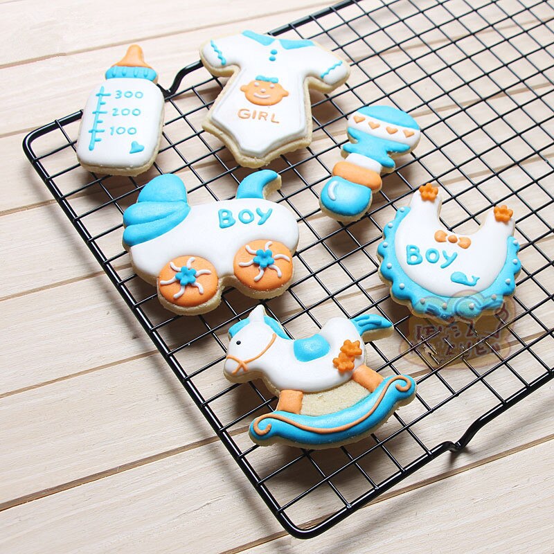 DIY Baby Shower Cookie coupe-chocolat moule biberon bébé bavoir Biscuit Fondant anniversaire biberon, gâteau pâtisserie outil de cuisine