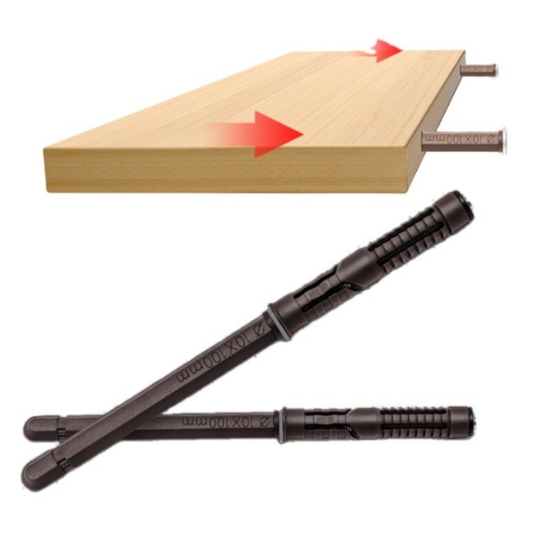 6 stk skjulte flydende hyldebeslag skjult usynlig tunge hyldestøttebeslag til væghylde 10mm x 100mm