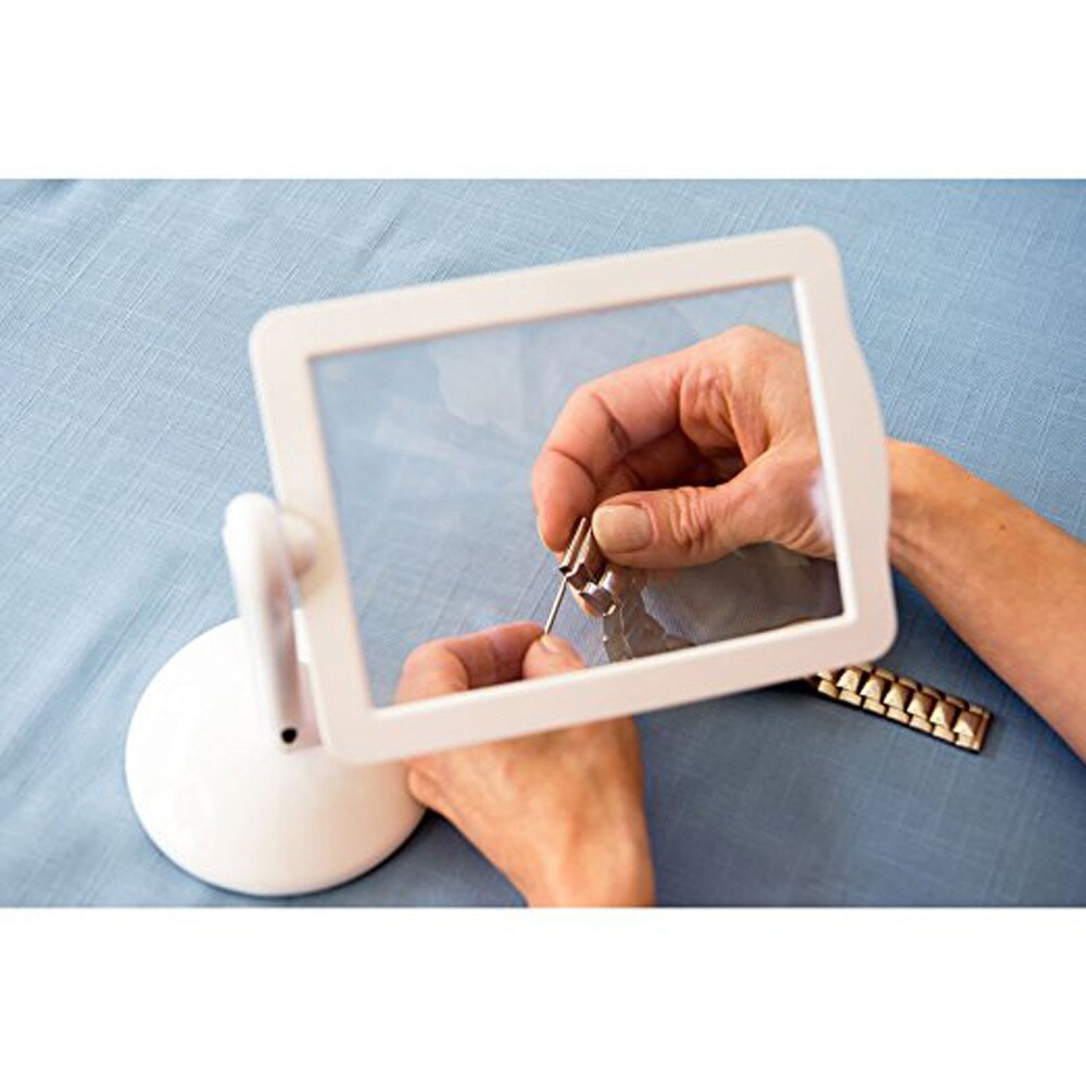1pc Universal Led Magnifier Screen Magnifier Book Page Magnification Convenient Flat Pvc Magnifier Sheet Magnifying Reading #T2P: Default Title