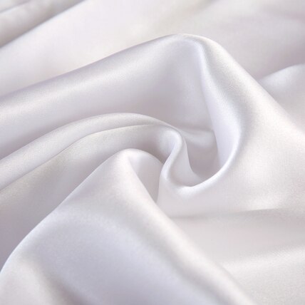 16 momme multicolor ren silke satin stof charmeuse silke stof: 1 snehvid