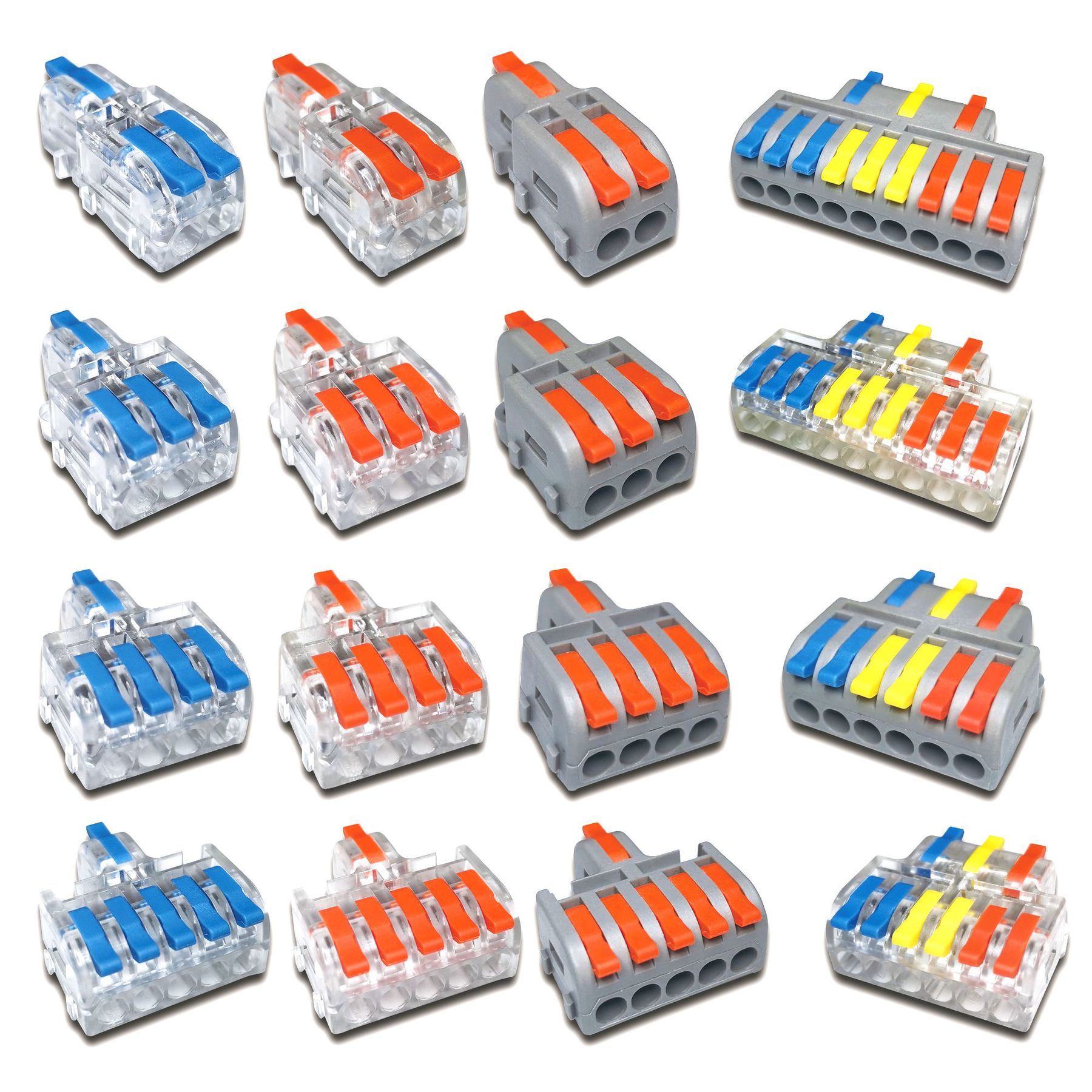 Mini Fast Boxed Wire Connector DF-12/13/14/15 Compact Conductor Spring Wiring Connector Conductor Push-in Terminal Block