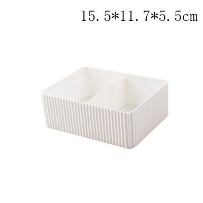 Hoomall Home Office Stationary Storage Container Box Plastic Hollow Makeup Organizer 5 Grids Desktop Sundries Storage Basket