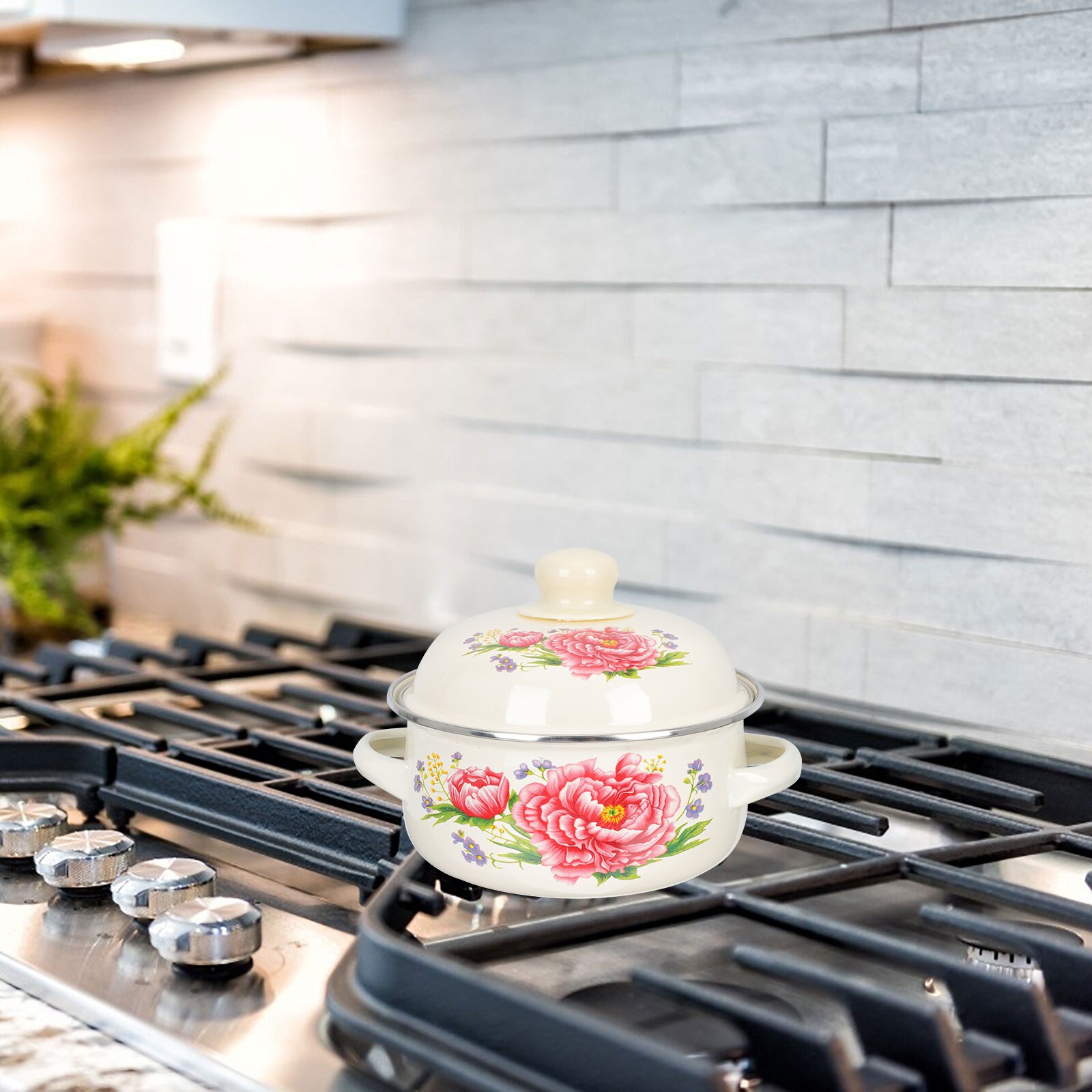 Marmite de cuisine en émail, Pot de cuisine délicat, Pot de médecine chinoise