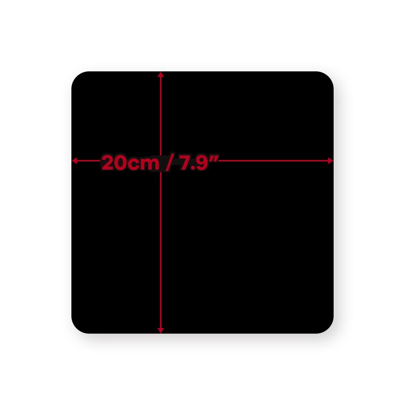TENWISH Acrylic Reflection Board 40cm for Water Mirrored Effect Tabletop Jewelry Watch Still Life Shooting Props Studio Gadget: 20x20cm Black