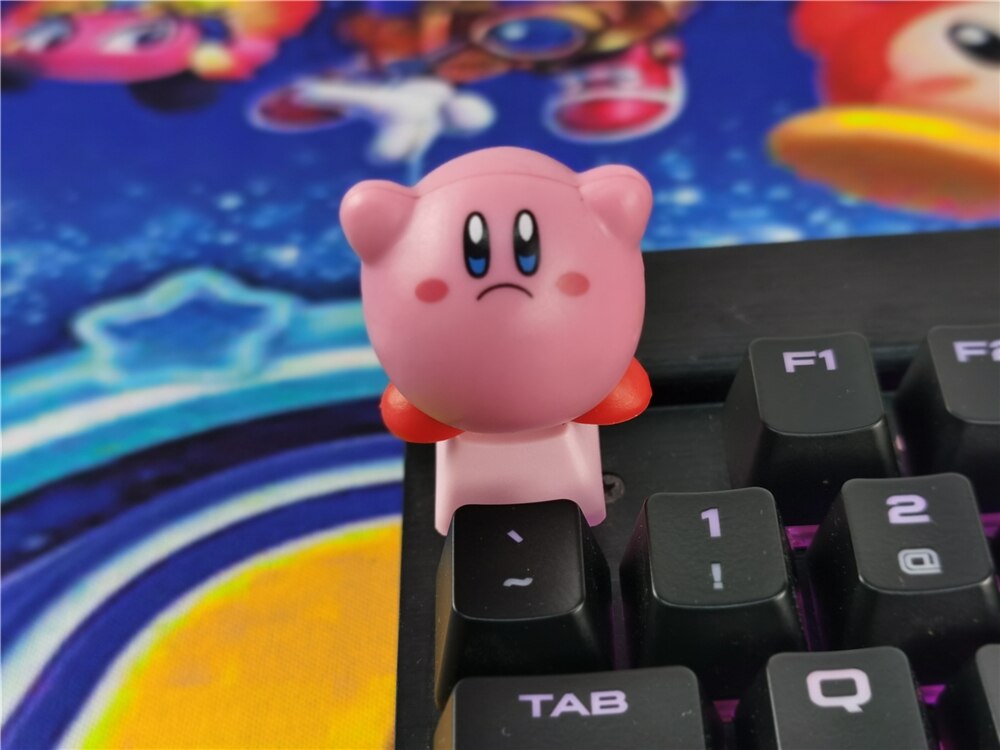 FAI DA TE Keycap 1 pcs Giochi e anime cap chiave PBT tastiera meccanica keycaps per tastiera meccanica R4 altezza Gruppo C: Kirby 9