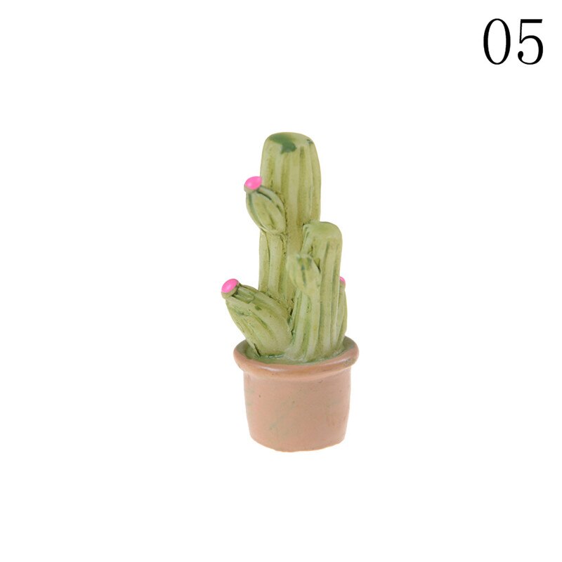 Dollhouse Succulent Plant Office Resin Desktop Birthday Flower Home Decor Craft DIY Miniature Ornament Furniture Toys: 14