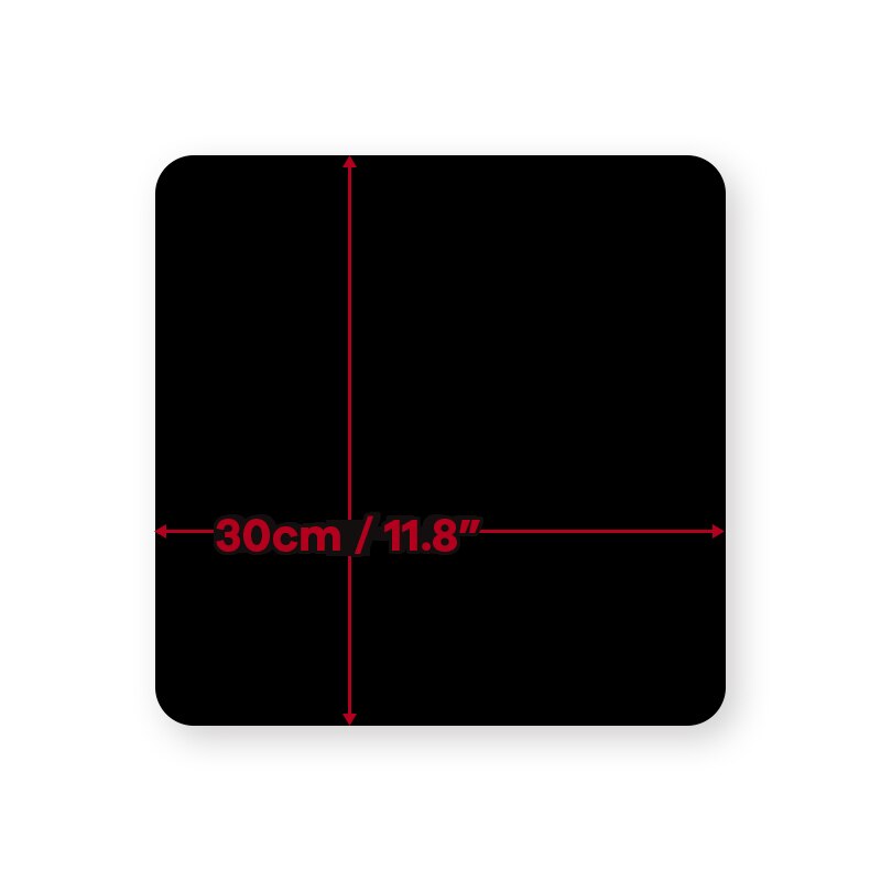 TENWISH Acrylic Reflection Board 40cm for Water Mirrored Effect Tabletop Jewelry Watch Still Life Shooting Props Studio Gadget: 30x30cm Black