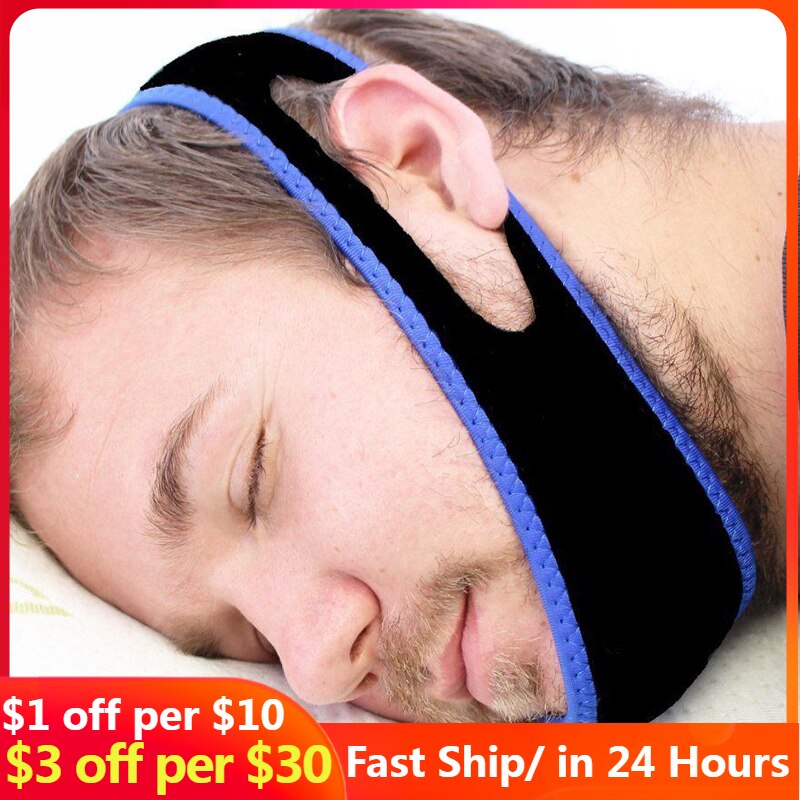 2pcs/set Anti Snoring Strap Best Stop snoring Device, Adjustable Snore Reduction Belt Sleep Aids Chin Strips Belt for Men Women